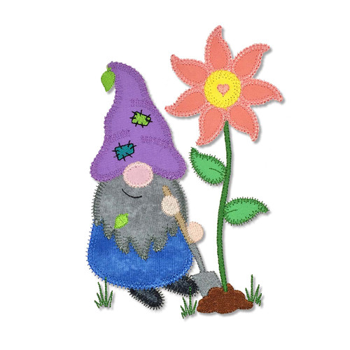 go! love dad gnomes embroidery pattern by v stitch designs